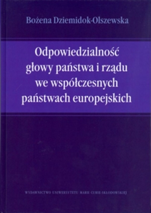 Odpowiedzialność głowy państwa i rządu we współczesnych państwach europejskich