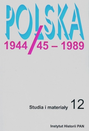 Polska 1944/45 - 1989 Studia i materiały 12