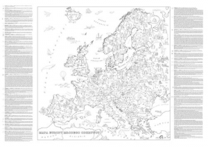 Kolorowanka XXL Mapa Europy Młodego Odkrywcy