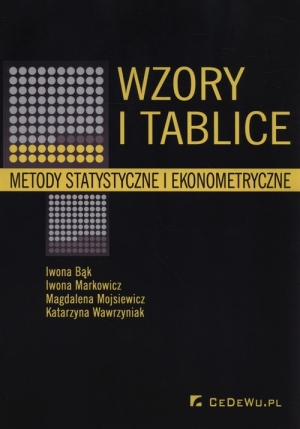 Wzory i tablice Metody statystyczne i ekonometryczne