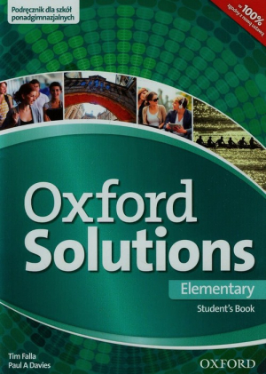 Oxford Solutions Elementary Podręcznik Szkoła ponadgimnazjalna