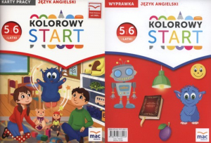 Kolorowy start Język angielski Kartu pracy + Wyprawka Przedszkole