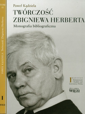 Twórczość Zbigniewa Herberta Tom 1-2 Monografia bibliograficzna. Pakiet