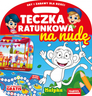 Teczka ratunkowa na nudę z grą Małpka