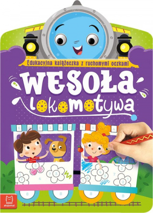 Wesoła lokomotywa Edukacyjna książeczka z ruchomymi oczkami