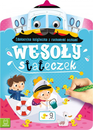 Wesoły stateczek Edukacyjna książeczka z ruchomymi oczkami