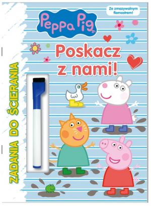 Peppa Pig Zadania do ścierania Poskacz z nami