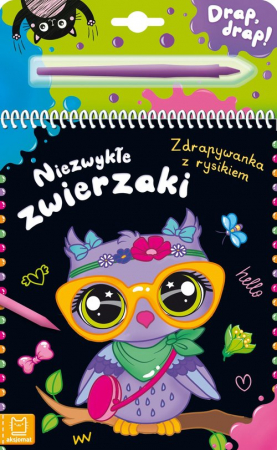 Niezwykłe zwierzaki Zdrapywanka z rysikiem