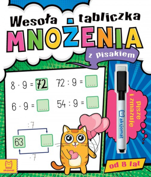 Wesoła tabliczka mnożenia z pisakiem Piszę i zmazuję od 8 lat