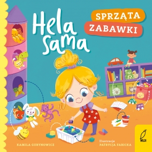 Hela sama sprząta zabawki
