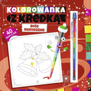 Kolorowanka z kredką Boże Narodzenie