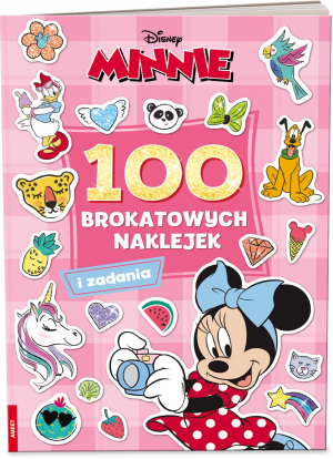 Minnie 100 brokatowych naklejek