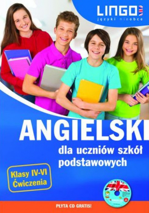 Angielski dla uczniów szkół podstawowych ćwiczenia książka + CD