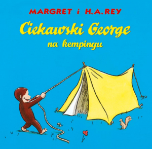 Ciekawski George na kempingu