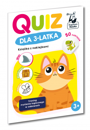 Quiz dla 3-latka. Książka z naklejkami